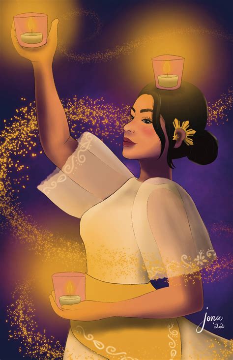 Filipina Artwork Pandanggo Sa Ilaw dance of Lights Art Print - Etsy in ...