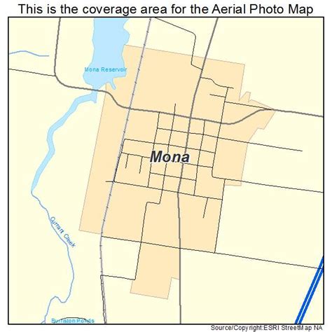 Aerial Photography Map of Mona, UT Utah