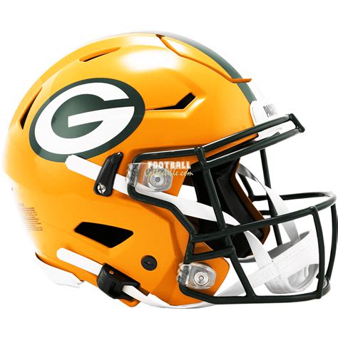 Green Bay Packers Full Size Riddell SpeedFlex Authentic Helmet | Green ...