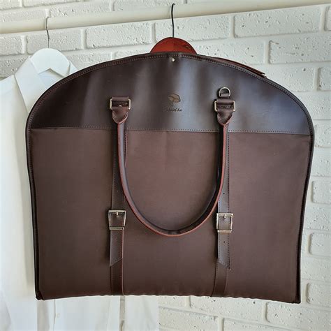 Leather Garment Bag Travel Garment Bag Carry-on Garment Bag With Handles Suit Garment Bag ...