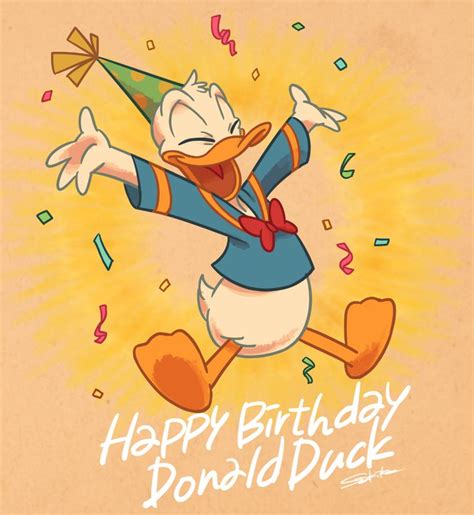 Art of Sakiko | Birthday cartoon, Donald duck drawing, Happy birthday ...