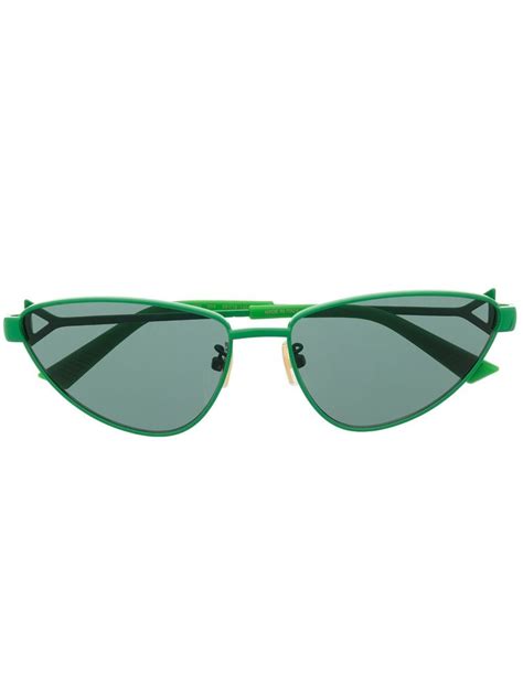 Bottega Veneta Cat-eye Sunglasses In Green | ModeSens