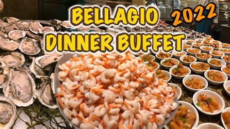 Bellagio New Dinner Buffet Review 2022 - YouTube