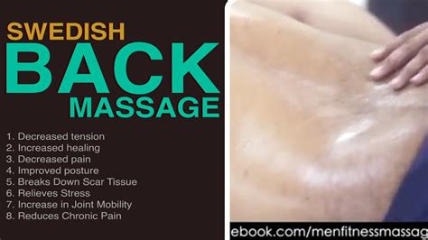 Swedish Back Massage | Techniques For Back Pain & Relaxation | How I do Back Fitness Massage ...