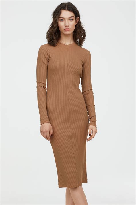 rib knit dress h&m - Rhoda Fulmer