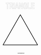 Triangle Coloring Page — KinderArt sketch template