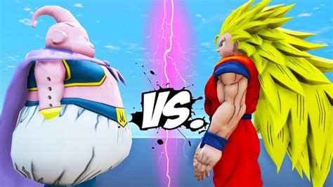 GOKU VS FAT MAJIN BUU - DRAGON BALL BATTLE - YouTube