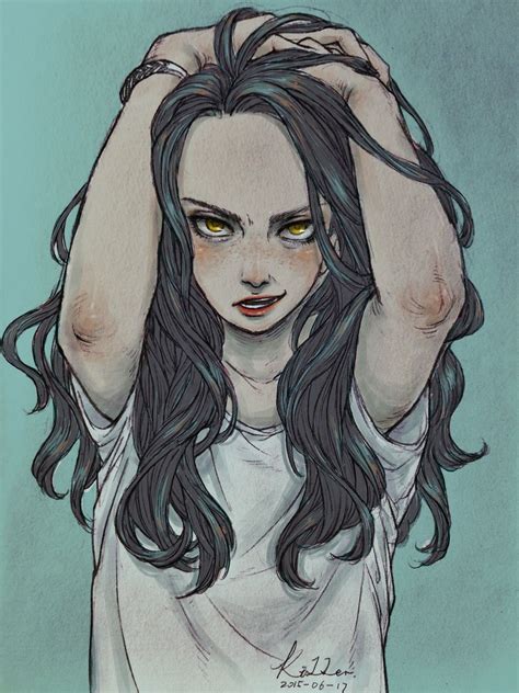 Angry. on Behance | Sketches, Character art, Art girl