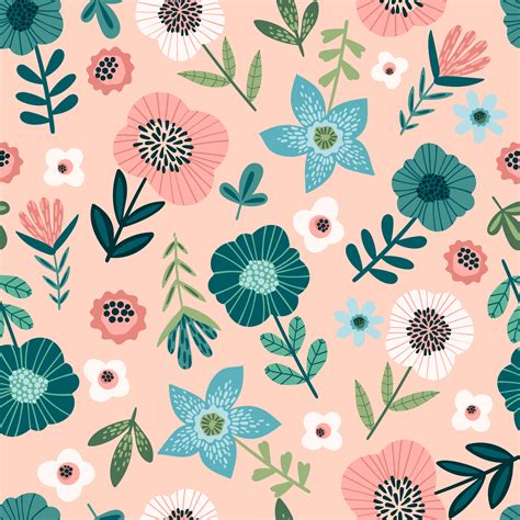 Floral seamless pattern. Vector design for paper, cover, fabric, interior decor 566334 Vector ...