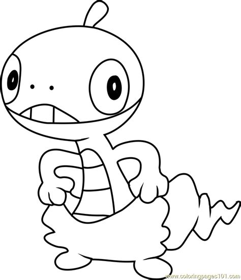 Scraggy Pokemon Coloring Page - Free Pokémon Coloring Pages : ColoringPages101.com