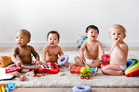 Babies playing together in a play room | premium image by rawpixel.com / Teddy Rawpixel