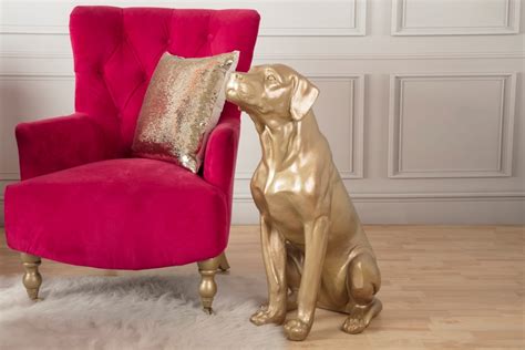 Gold Dog Statue | COLORSHOT Paint