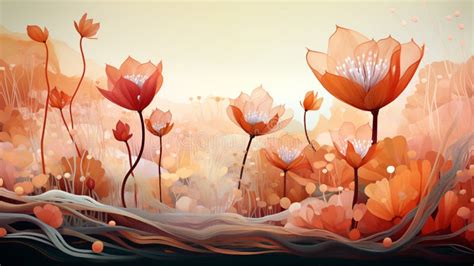 Nature Background. Illustration for Backdrops Banners Prints Posters Murals and Wallpaper Design ...