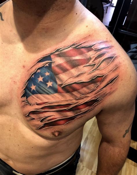 Aggregate more than 65 ripped skin american flag tattoo best - in.cdgdbentre