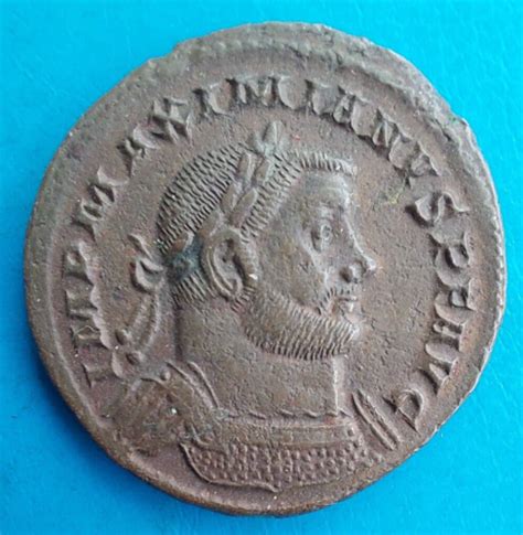 Maximian Hercules Maximinanus Grand Follis Genio Popvli Romani Trier Sort | eBay