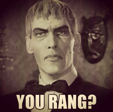 The Addams Family ~ Lurch - You rang? | Ted cassidy, Halloween memes ...