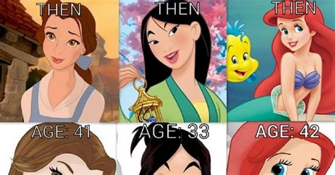 Ever imagined how Disney princesses would look like in their old age ...