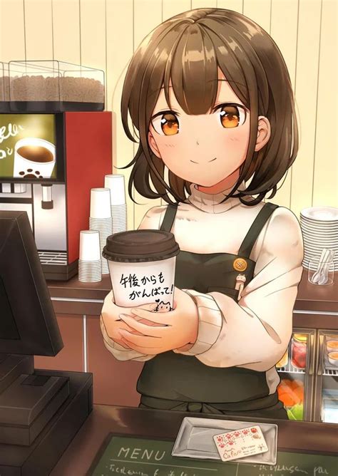 "Here's your coffee! Come back soon!" [Original] : awwnime | Anime ...