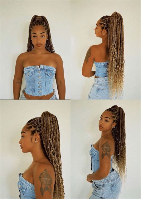 100 box braids protective hairstyles for black women | Box braids ...