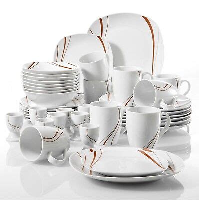 Kitchen Ceramic Dinnerware Dinner Set Plates Bowls Crockery Dining Service Gift | eBay