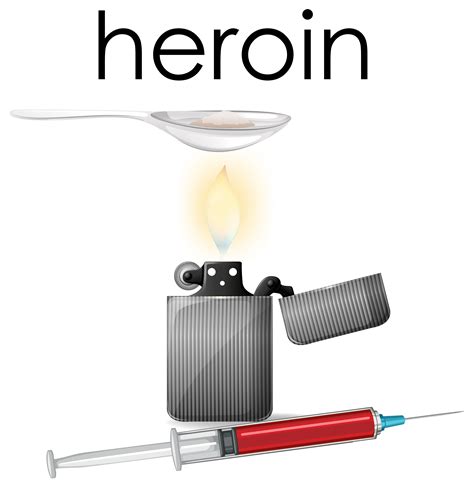 A Heroin on White Background 296688 Vector Art at Vecteezy