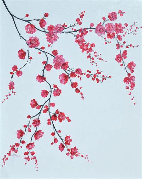 cherry blossom painting - Google Search | Cherry blossom art, Cherry ...