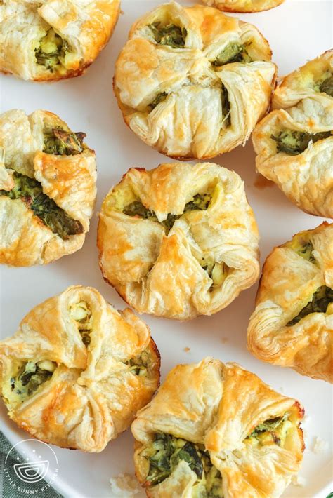 Easy Spinach Puffs Recipe - Little Sunny Kitchen
