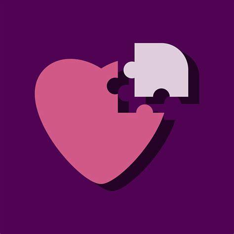 Flat icon design collection puzzle heart in vector eps ai | UIDownload
