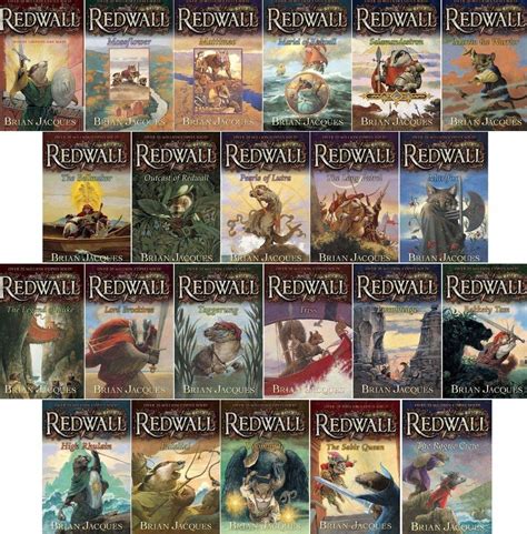 Brian Jacques Redwall Series Set (Book 1-20): Redwall; Mossflower ...