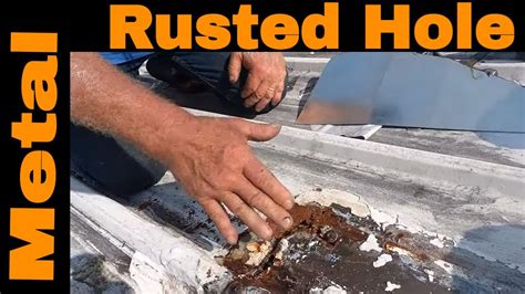 Patching or Repairing RUSTED METAL ROOF LEAKS - Turbo Poly Seal - YouTube