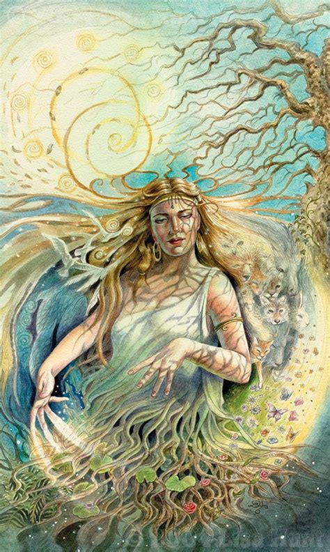 Gaia by Lisa Hunt | Greek and roman mythology, Mother nature goddess, Nature goddess