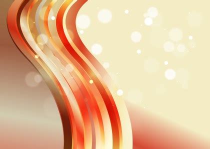 Beige and Red Creative Wave Presentation Background Template