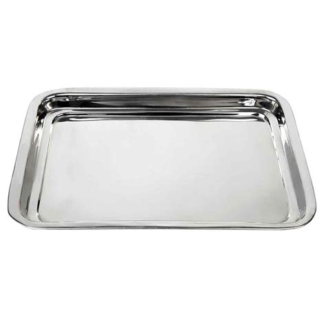 Stainless Steel - Tray (Tea) (Set of 2) - Rathna Stores