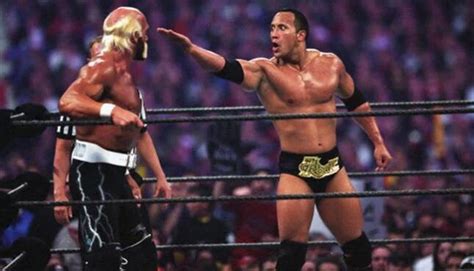 The Rock finally reveals what Hulk Hogan said to him backstage after famous WrestleMania 18 match