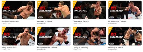 UFC on ESPN Plus: Schedule of Events & On-Demand Library