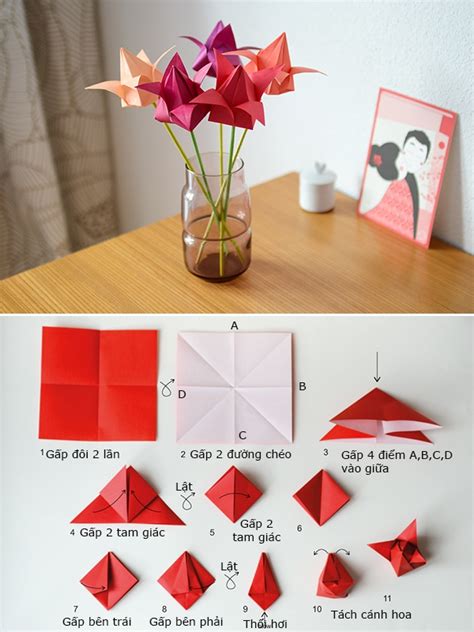 Nghệ thuật gấp giấy Origami và một số cách xếp giấy Origami cơ bản