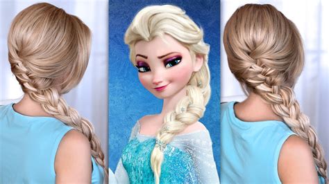 Elsa's braid hair tutorial from Frozen - YouTube