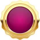Seal Badge Purple Gold PNG Clip Art Image | Gallery Yopriceville - High-Quality Free Images and ...