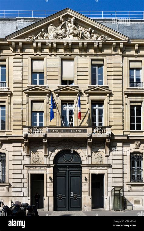 The Headquarters of the Banque de France on Rue Croix des Petits Champs ...