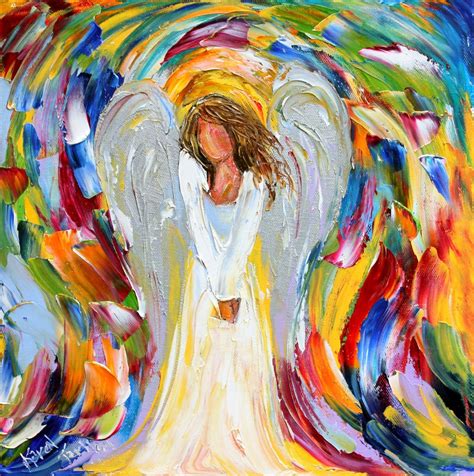 Angel print, angel art, Angel Blessings print on watercolor paper, made from image of past ...