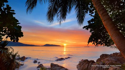 Sunset Over patong Beach, Phuket, Thailand | Patong beach, Beach wallpaper, Cheap beach vacations