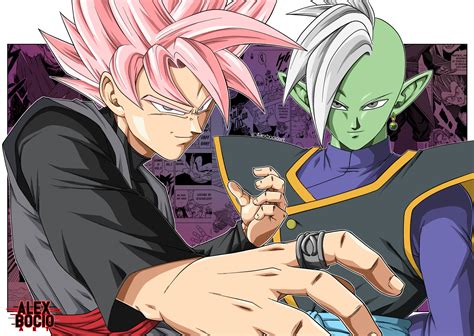 Download Super Saiyan Rosé Black Goku Zamasu (Dragon Ball) Anime Dragon Ball Super HD Wallpaper ...