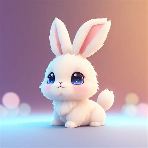 Premium Photo | Tiny cute Bunny Rabbit illustration