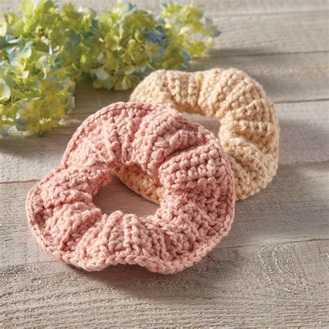 Loops & Threads® Crème Cotton™ Crochet Hair Scrunchie | Michaels