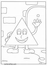 Triangle Coloring Pages And Book For Kids Printable PDFs sketch template