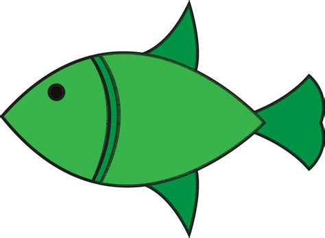 Character of a green fish. 24839917 Vector Art at Vecteezy