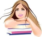 college student girl clipart - Clip Art Library