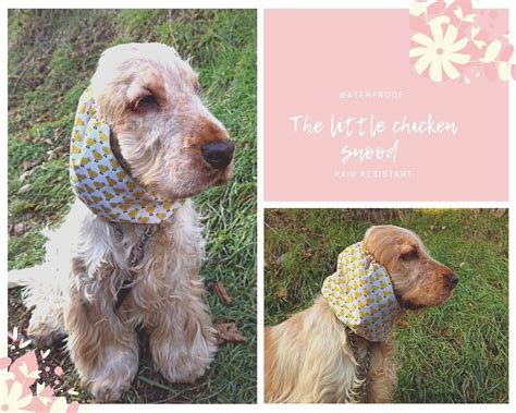 Waterproof dog snood water resistant cocker snood ear cover | Etsy