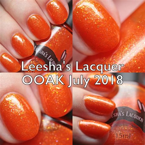The Polished Hippy: Leesha's Lacquer OOAK July 2018 Swatches and Review