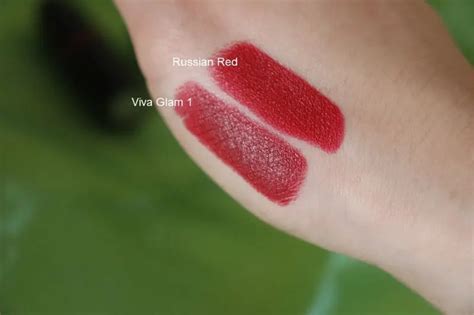 MAC Russian Red & MAC Viva Glam 1 Review + Swatches